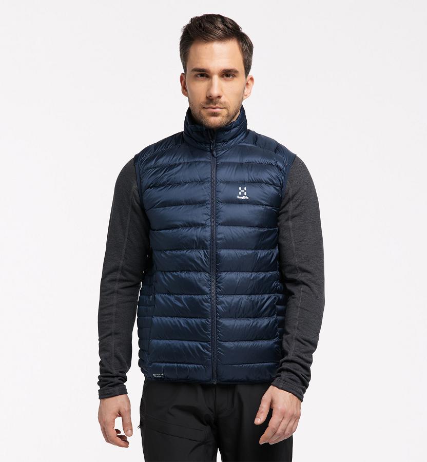 Haglöfs Mens Roc Vest Dark Blue New Zealand 87412OLCV